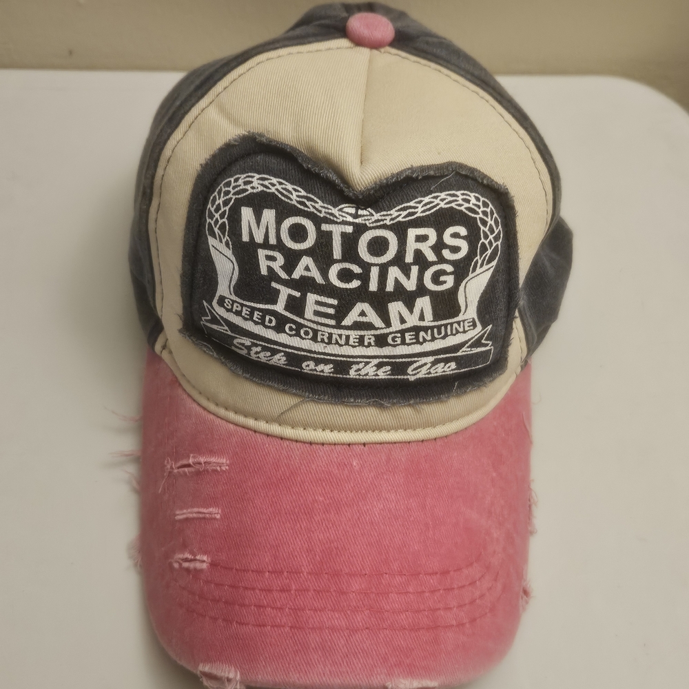 Pink and Black Cap